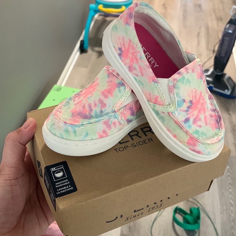 Sperry Salty Jr. Slip-On Sneaker - Kids' tie dye